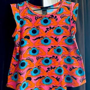 Nooworks Muscle Tee Psychedelic Eyes 2XL